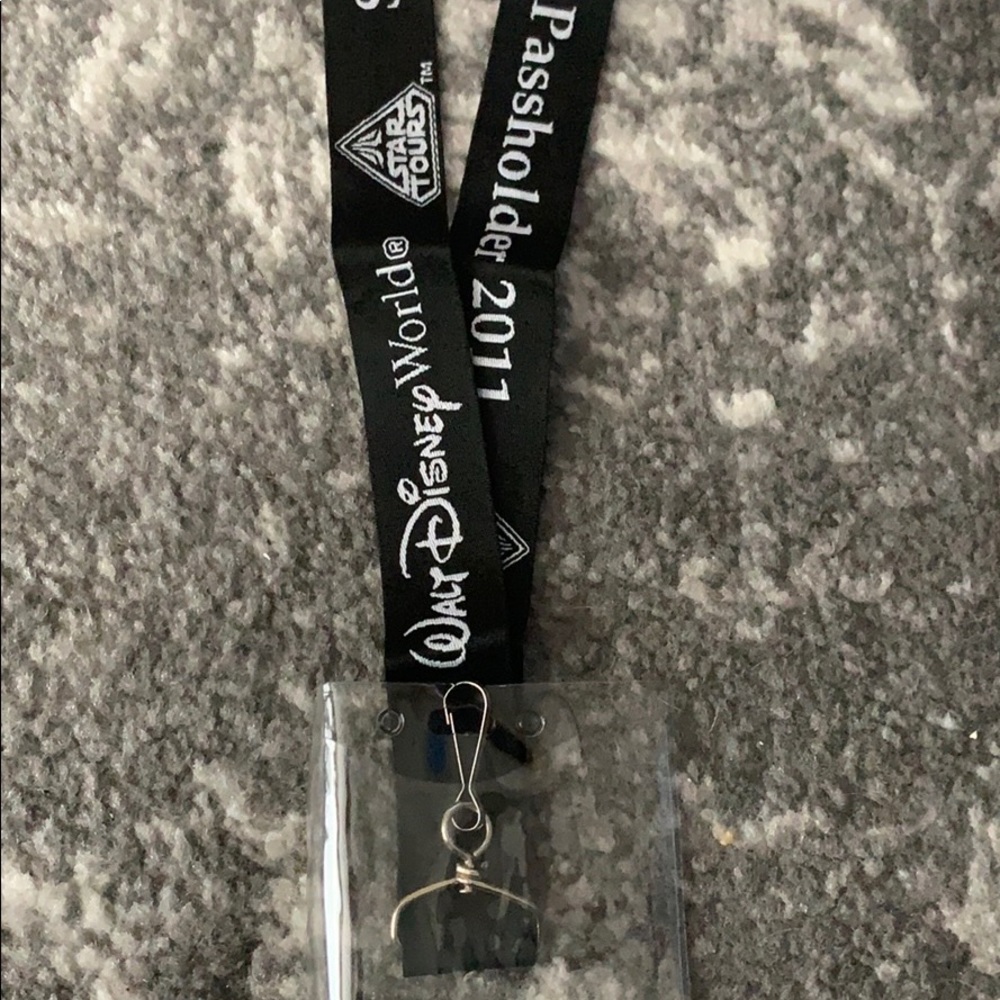Disney Star Tours Star Wars passholder lanyard new